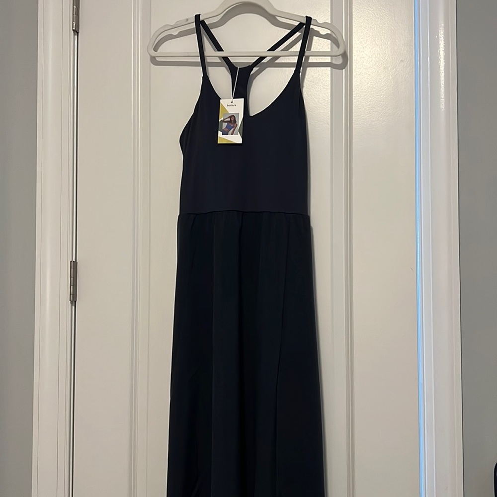 Halara Everyday Midi Chill Dress-La Land- deep navy XL